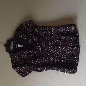Jones New York Collection Polka Dots Top.